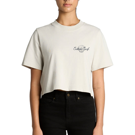 Womens Faded crop T-shirt