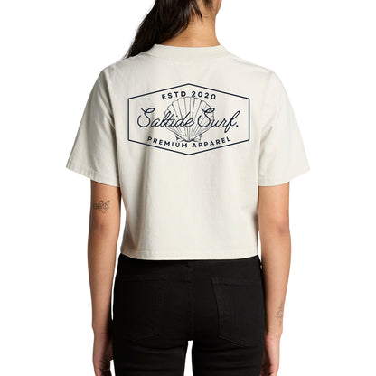 Womens Faded crop T-shirt