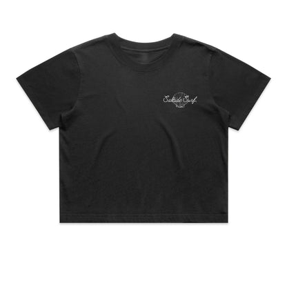 Womens Faded crop T-shirt